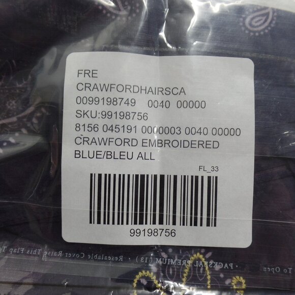 Free People Crawford Scarf & Neck Kerchief Embordered NWT NIP - Picture 4 of 5